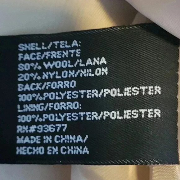 East 5th Beige Wool Peacock women's size small - Picture 7 of 12